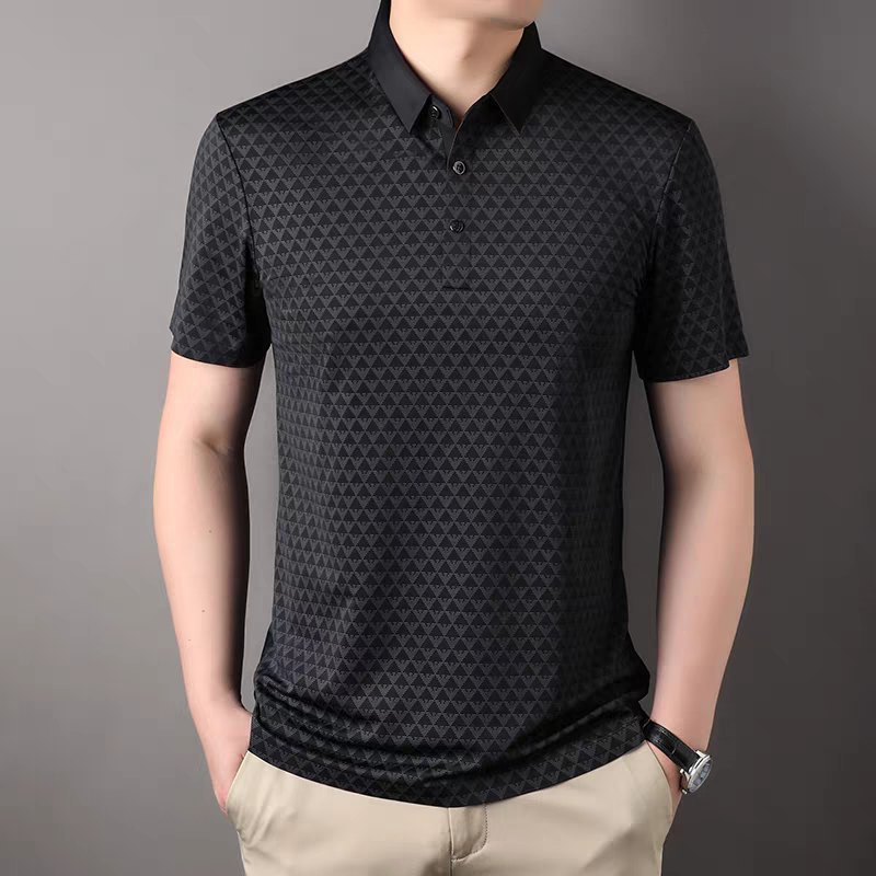 Men's Black Soft Printed T-Shirt - Goamen