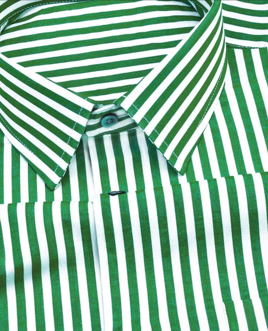 Men's Green Lining Full Sleeve Shirt - Goamen